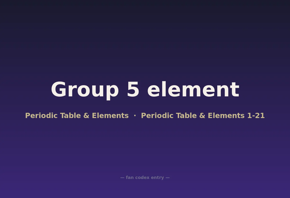 Group 5 element