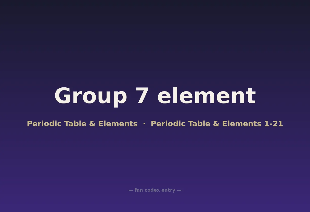 Group 7 element