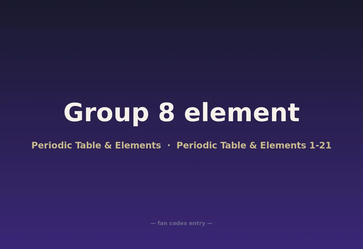 Group 8 element