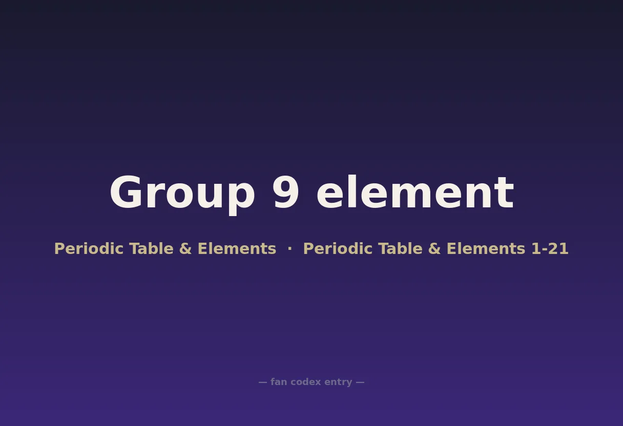 Group 9 element